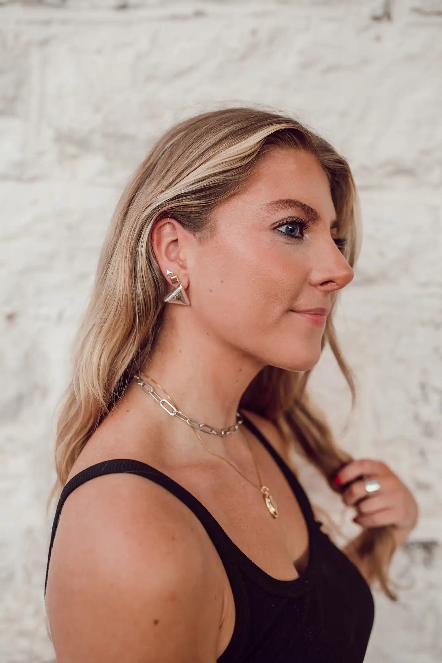 Amelia Triangle Earrings