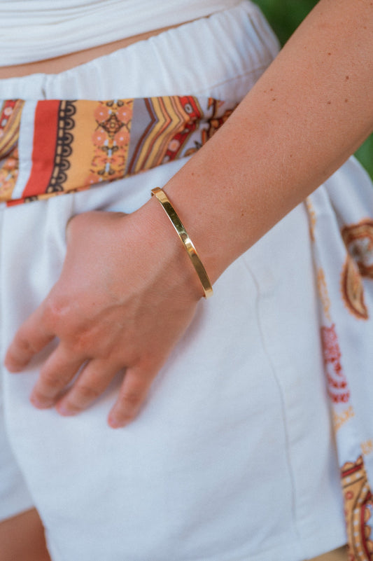 Sasha Flat Bangle Bracelet