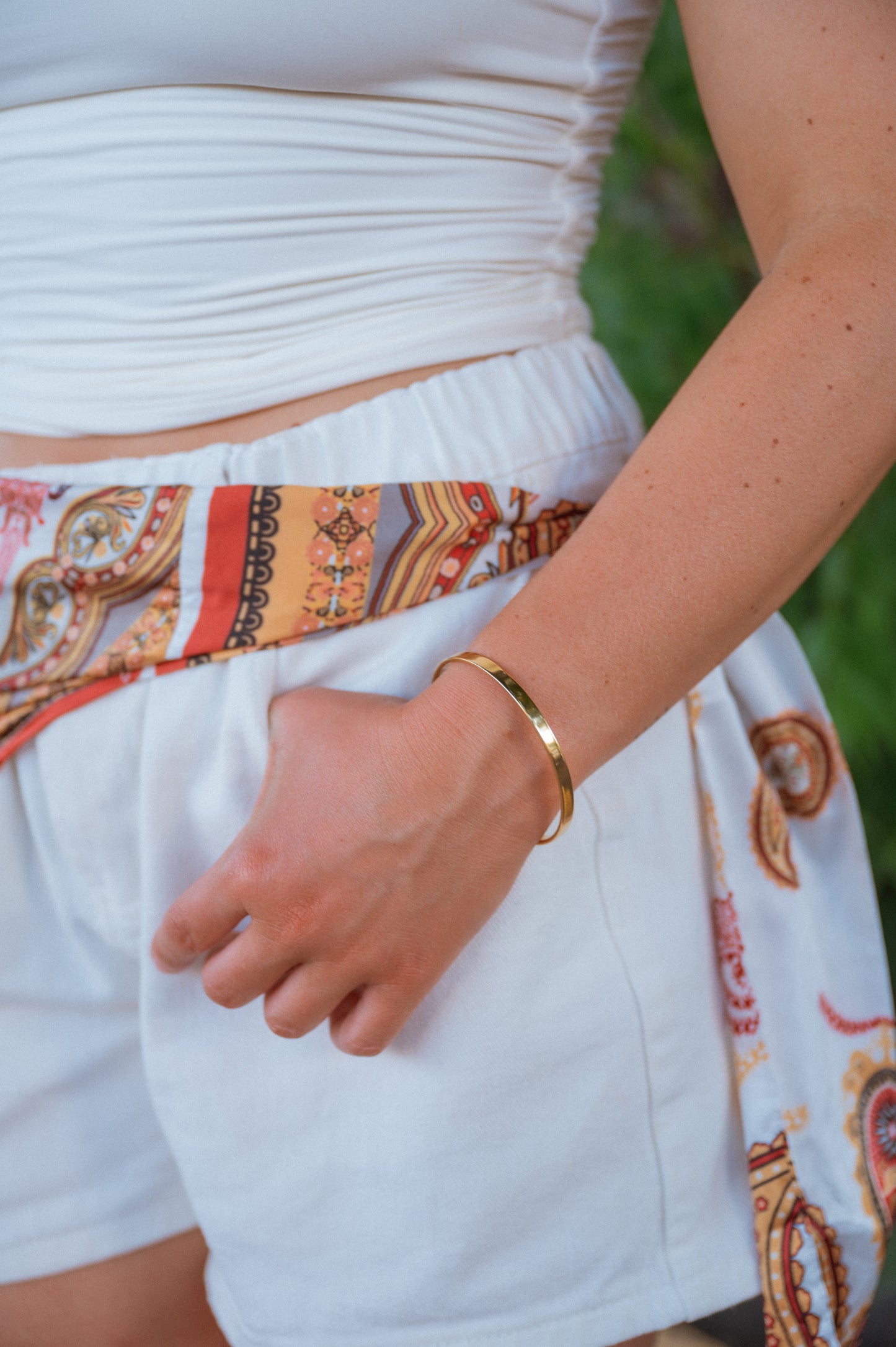 Sasha Flat Bangle Bracelet