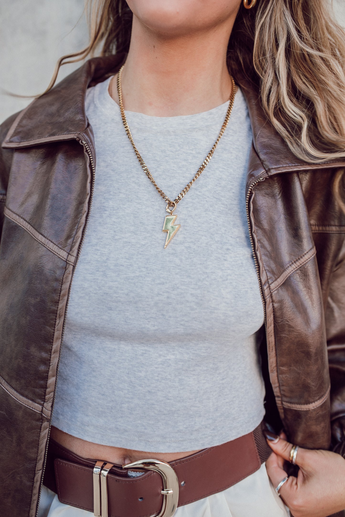 Lottie Lightning Bolt Pendant