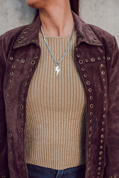 Lottie Lightning Bolt Pendant