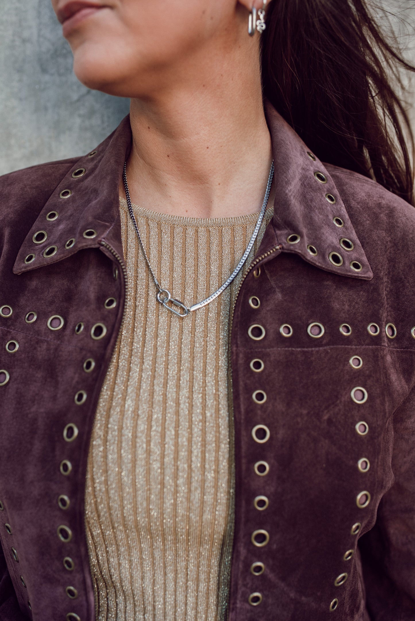 Cora Double Carabiner Necklace