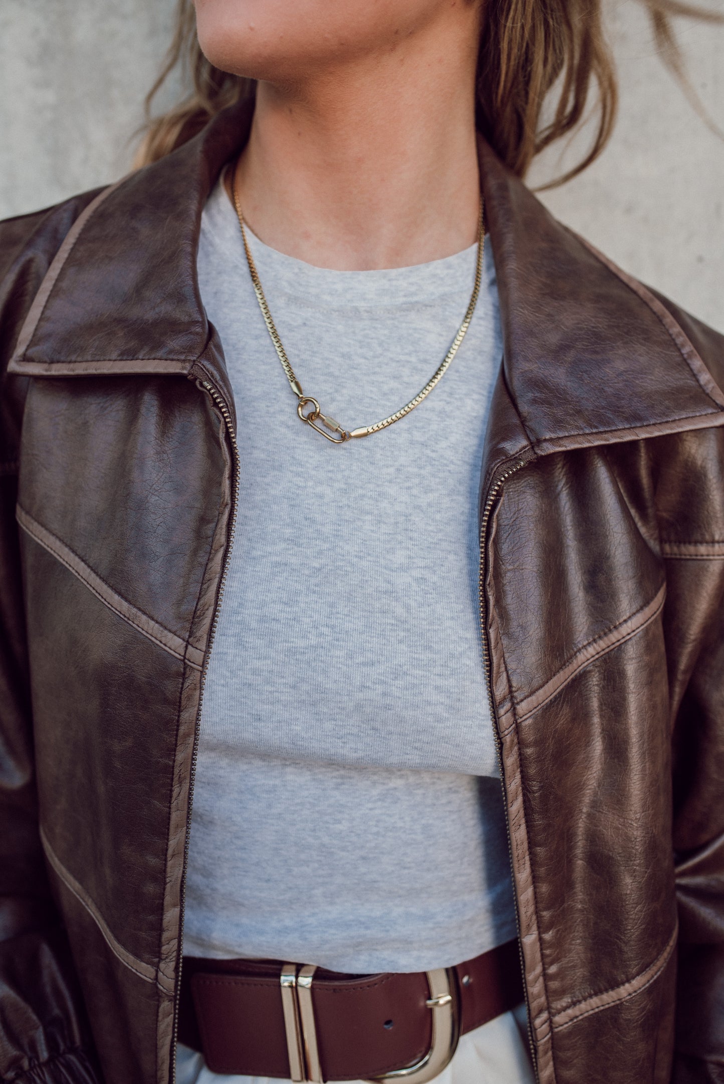 Cora Double Carabiner Necklace