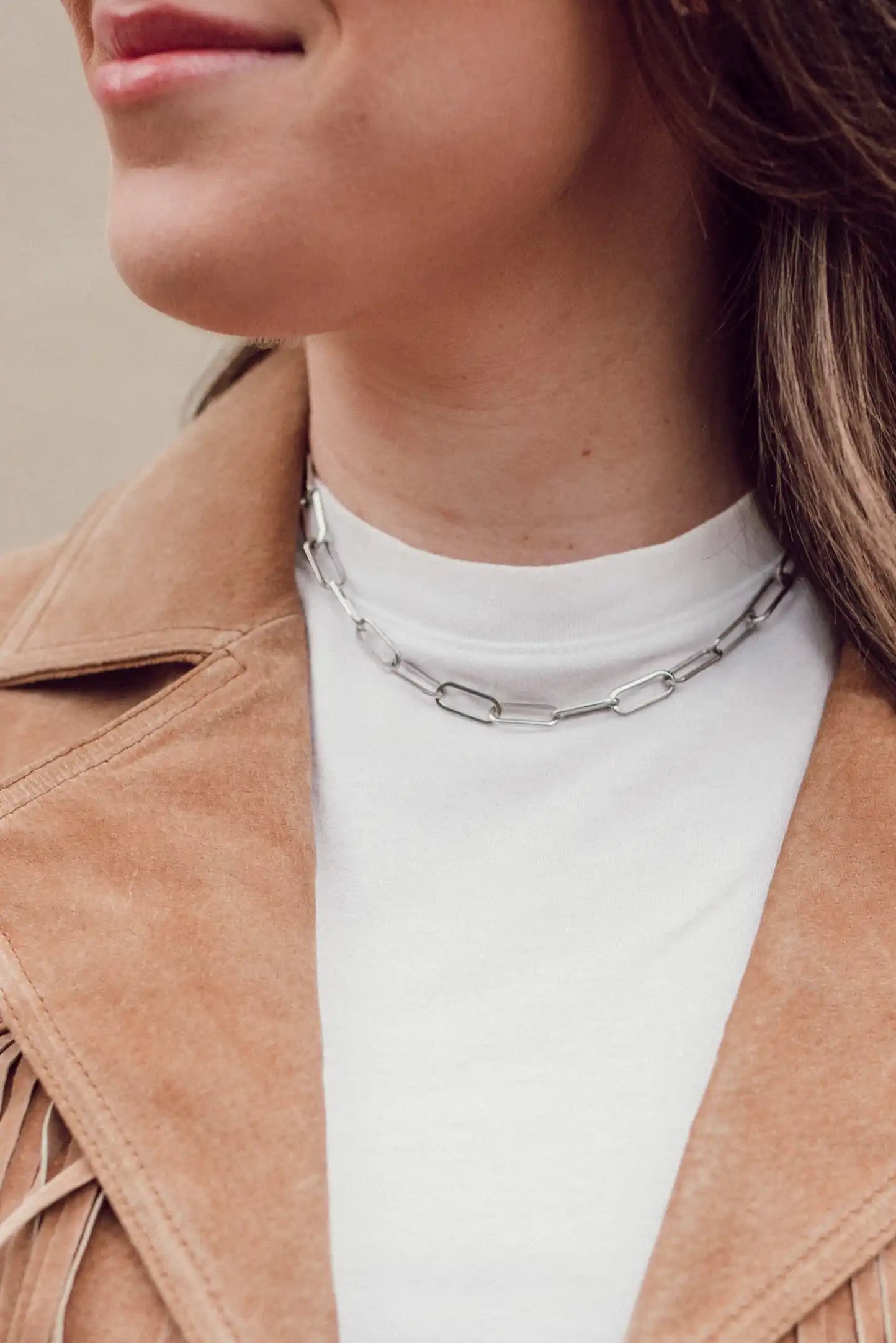 Phoebe Paperclip Necklace